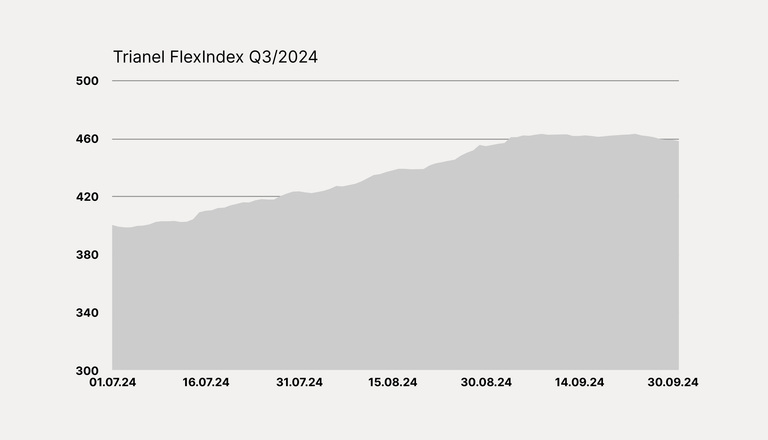 Entwicklung des Trianel FlexIndex im 3. Quartal 2024