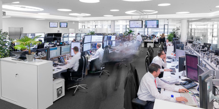 Trading Floor der Trianel GmbH am Standort Aachen
