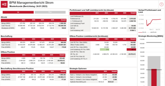 Reporting Portfoliomanagement Strom und Gas – Managementbericht von Trianel