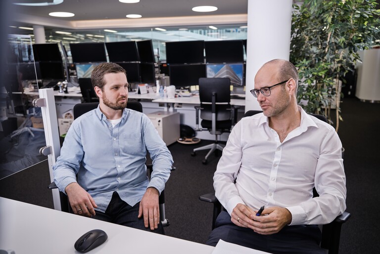 Die Energiehändler vom 24/7-Desk sind zuständig für den Intraday-Handel Strom und Gas, die Abwicklung der Day-Ahead-Auktionen sowie das Fahrplanmanagement.