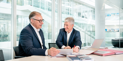 Sven Becker und Dr. Oliver Runte, Geschäftsführer der Trianel GmbH